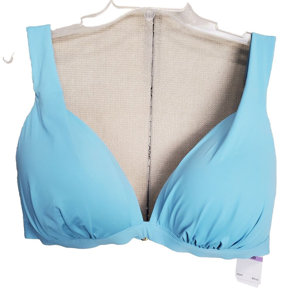 Jantzen Blue Bikini Swim Top Size 38D/DD NWT